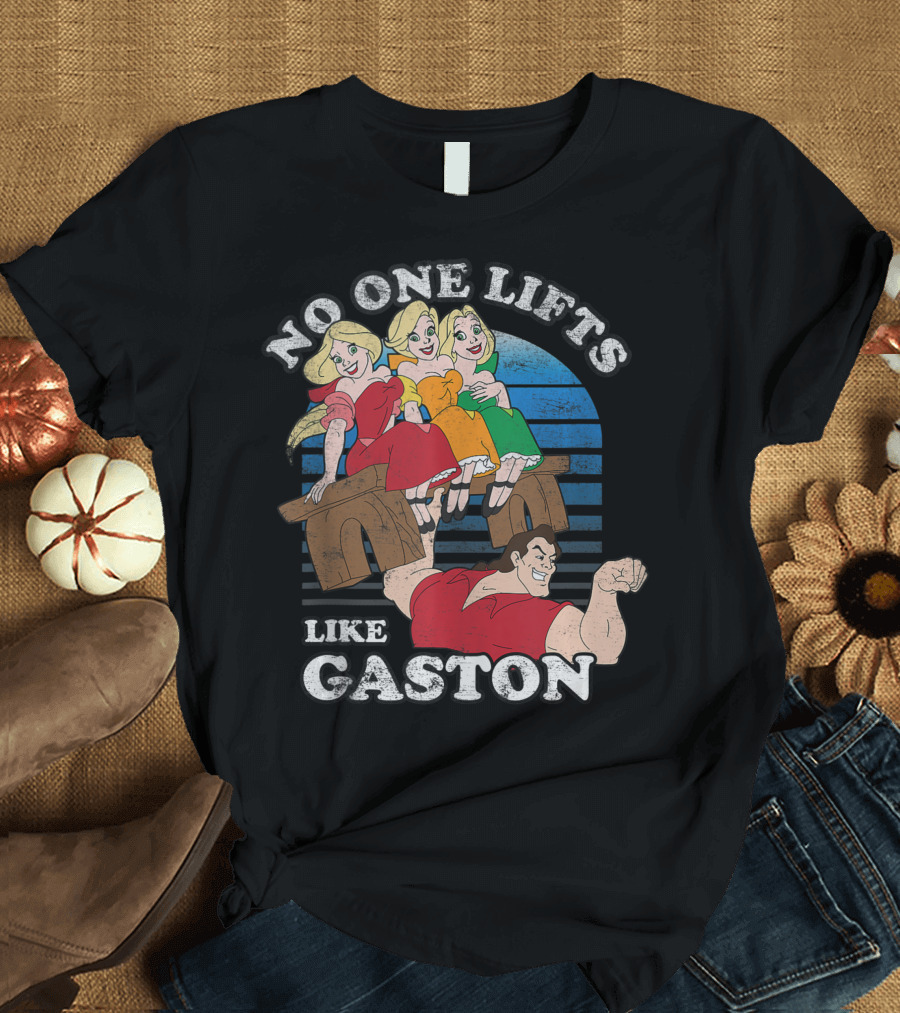 Disney Beauty And The Beast No One Lifts Like Gaston Trio Scene T-Shirt
