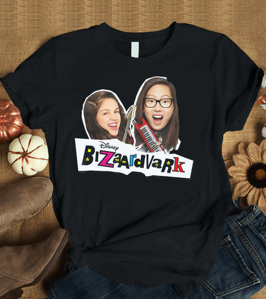 Bizaardvark Disney Channel Frankie and Paige with Guitars T-Shirt