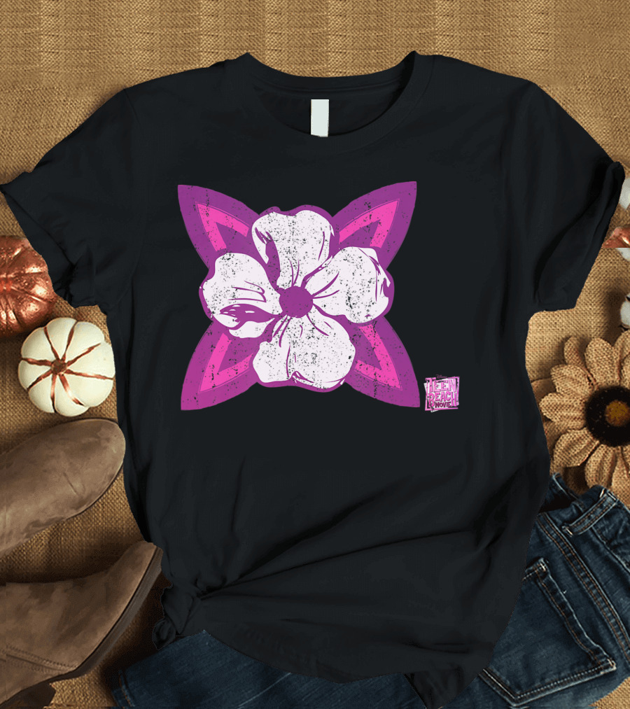 Teen Beach Movie Flower Pink Design Disney Channel T-Shirt