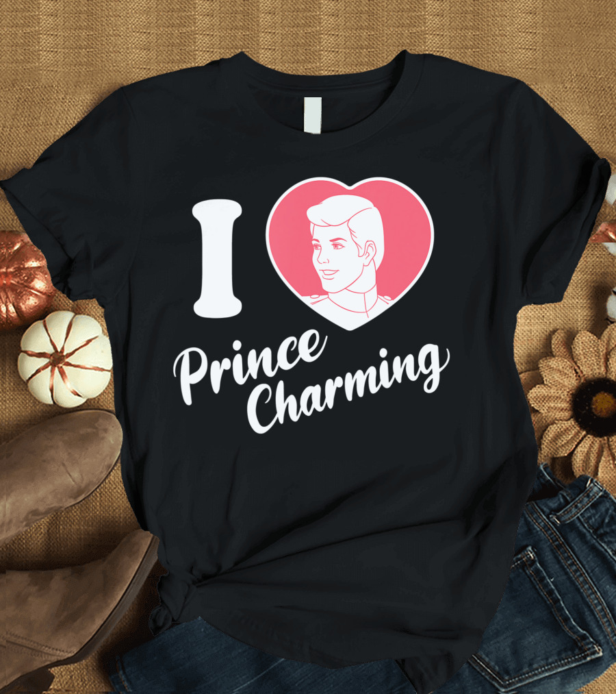 Disney Cinderella I Love Prince Charming Heart T-Shirt