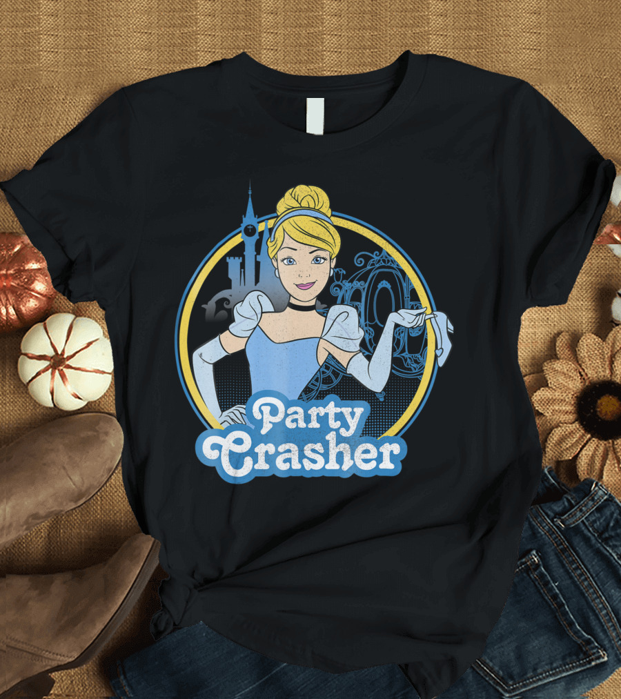 Cinderella Party Crasher Disney Castle Icon Magic T-Shirt