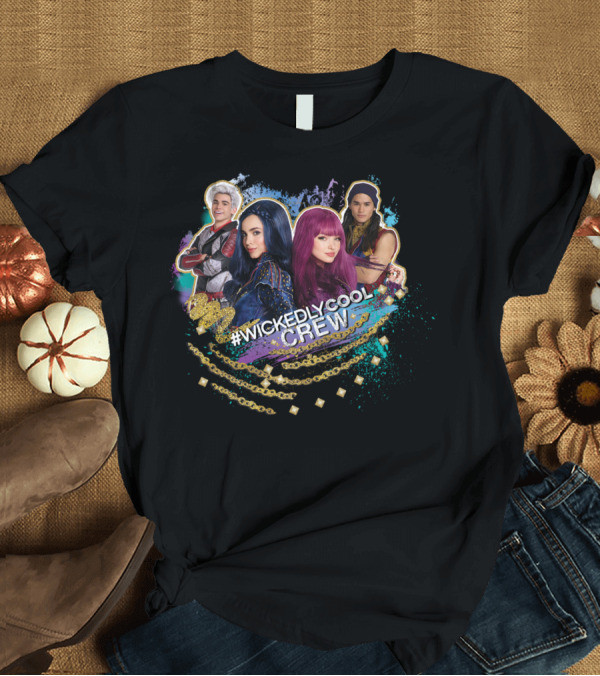 T-Shirt: WickedlyCool Crew Disney Descendants Villains Team T-Shirt WickedlyCool Crew Disney Descendants Villains Team T-Shirt