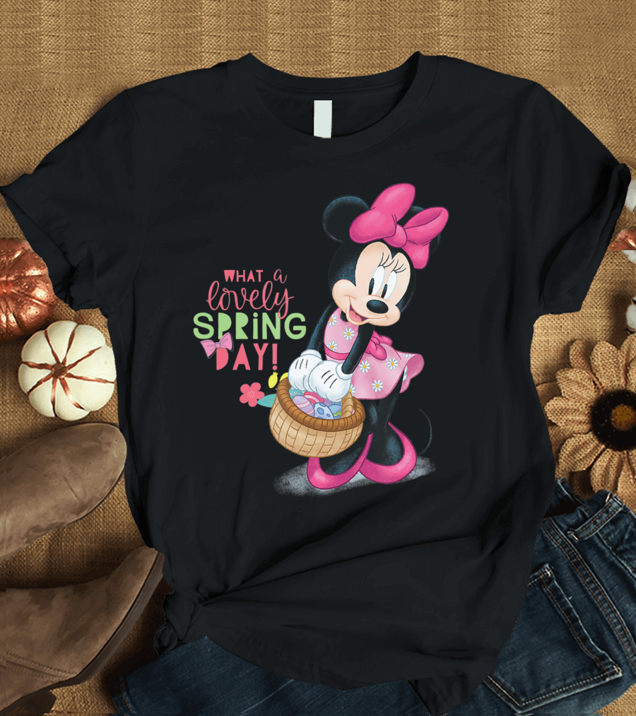 Minnie Mouse Disney Easter What a Lovely Spring Day T-Shirt