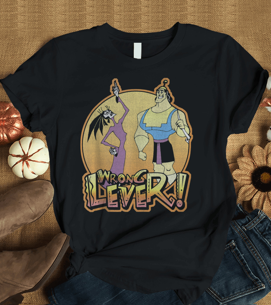 Disney Emperors New Groove Kronk Yzma Wrong Lever T-Shirt