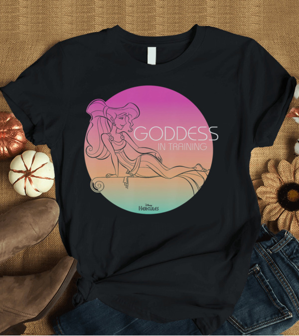 T-Shirt: Disney Hercules Meg Goddess In Training Gradient Circle T-Shirt Disney Hercules Meg Goddess In Training Gradient Circle T-Shirt