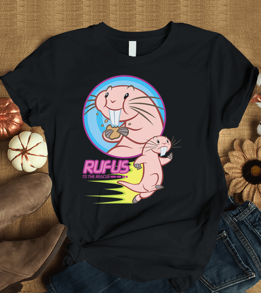 Disney Kim Possible Rufus To The Rescue Animation Character Eating Cookie T-Shirt