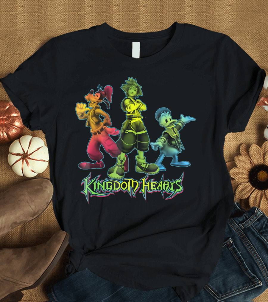 Kingdom Hearts Sora Goofy Donald Posing Trio T-Shirt