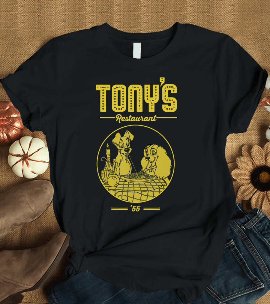 Tony's Restaurant Lady and the Tramp 1955 T-Shirt