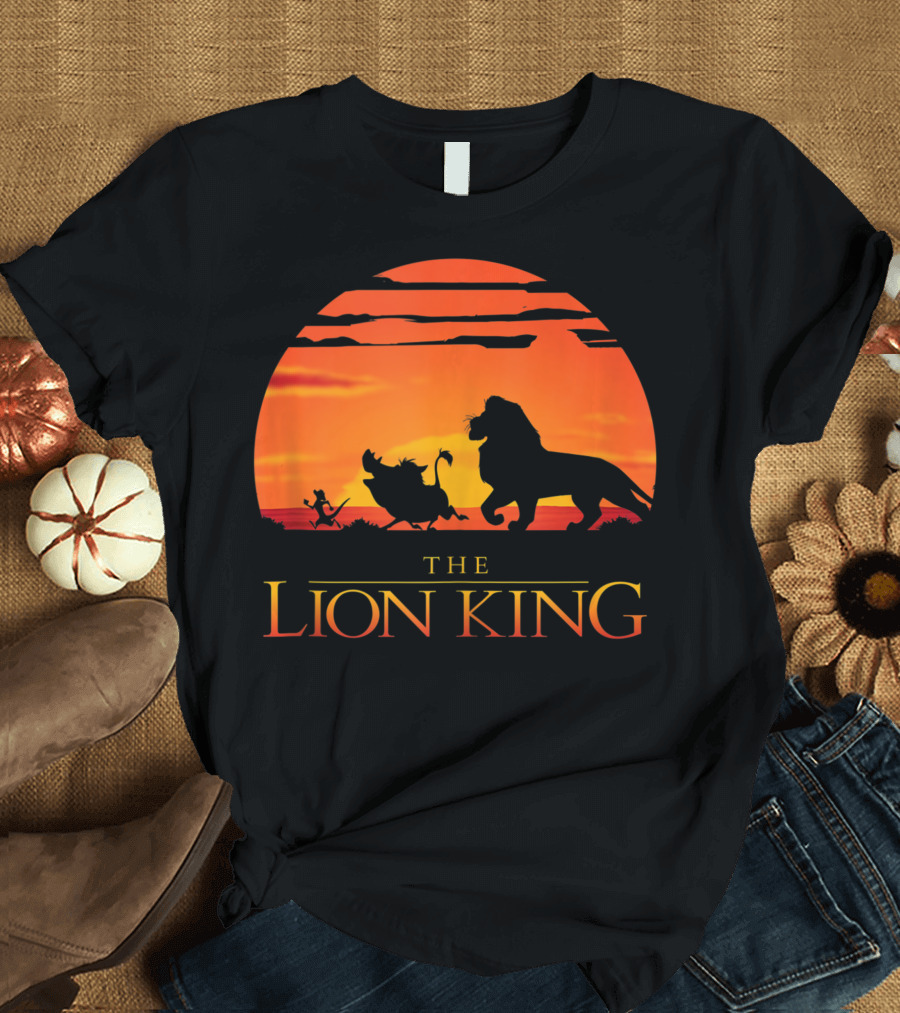 The Lion King Live Action Sunset Silhouette Walk T-Shirt