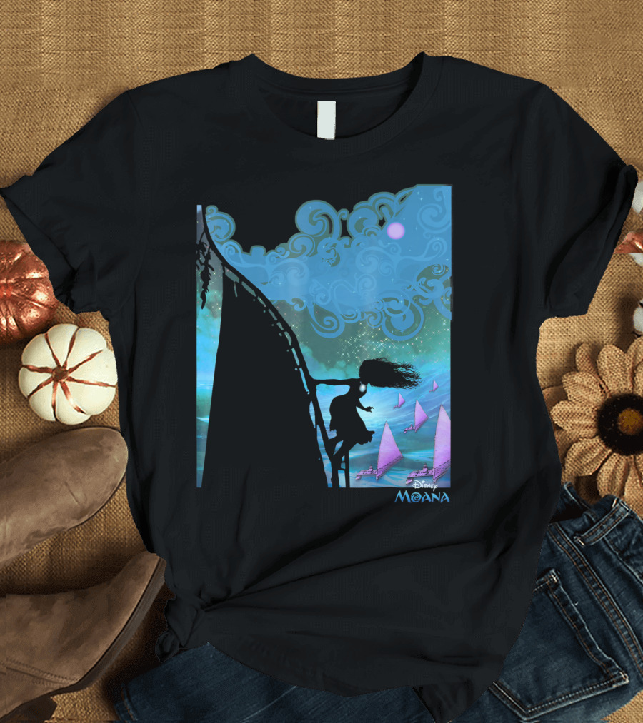 Disney Moana Night Sky Sailing Adventure T-Shirt