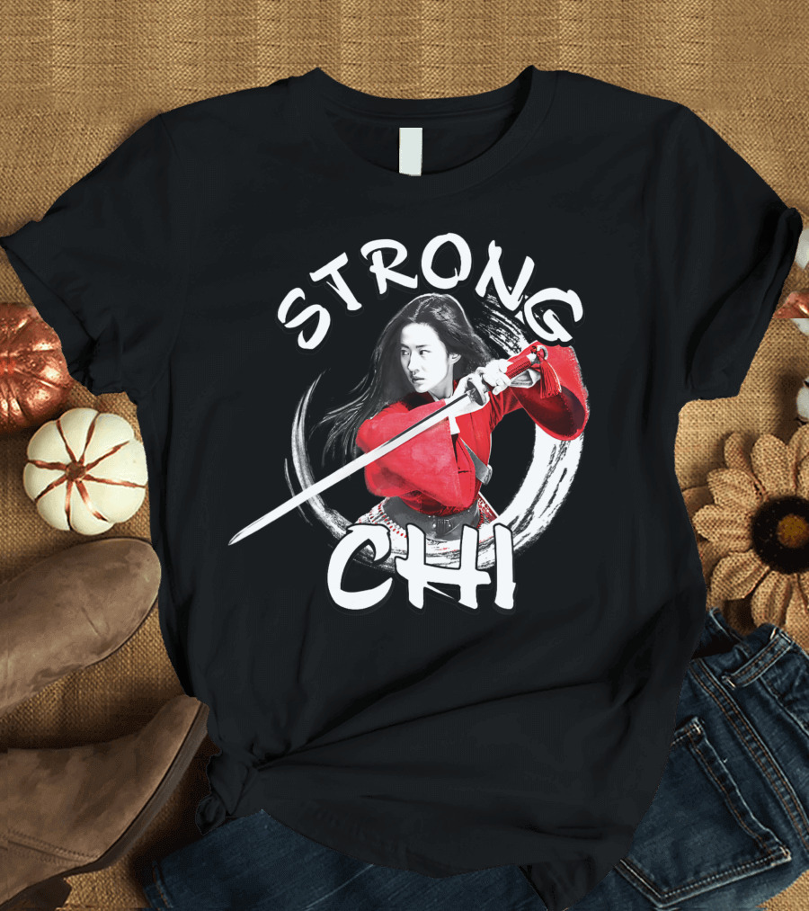 Disney Mulan Live Action Strong Chi Warrior with Sword T-Shirt