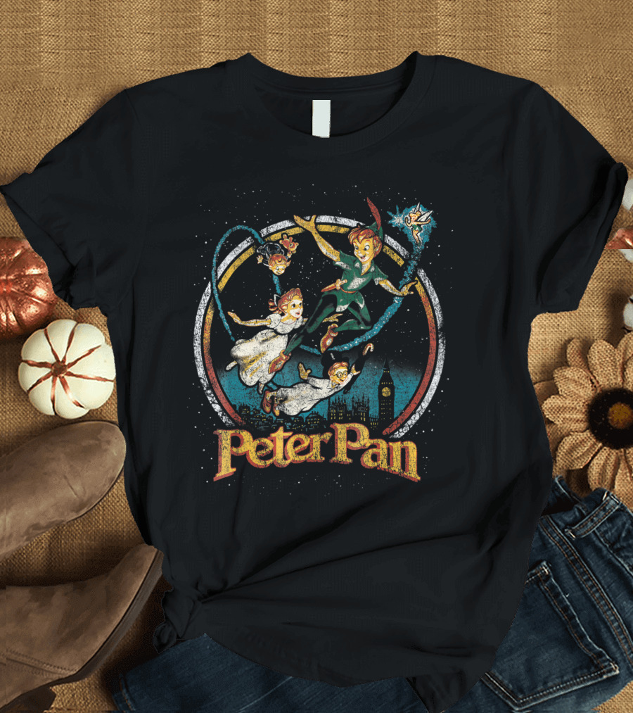Disney Peter Pan London Flying Adventure with Tinker Bell and Friends T-Shirt