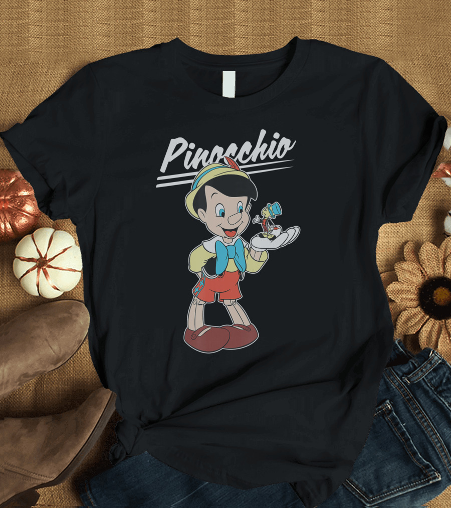 Pinocchio and Jiminy Cricket Classic Disney Friends T-Shirt