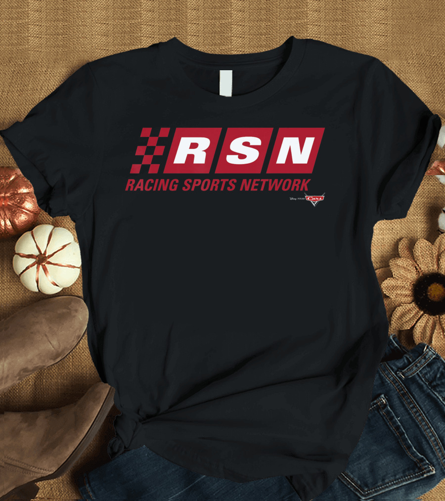 Disney Pixar Cars RSN Racing Sports Network T-Shirt