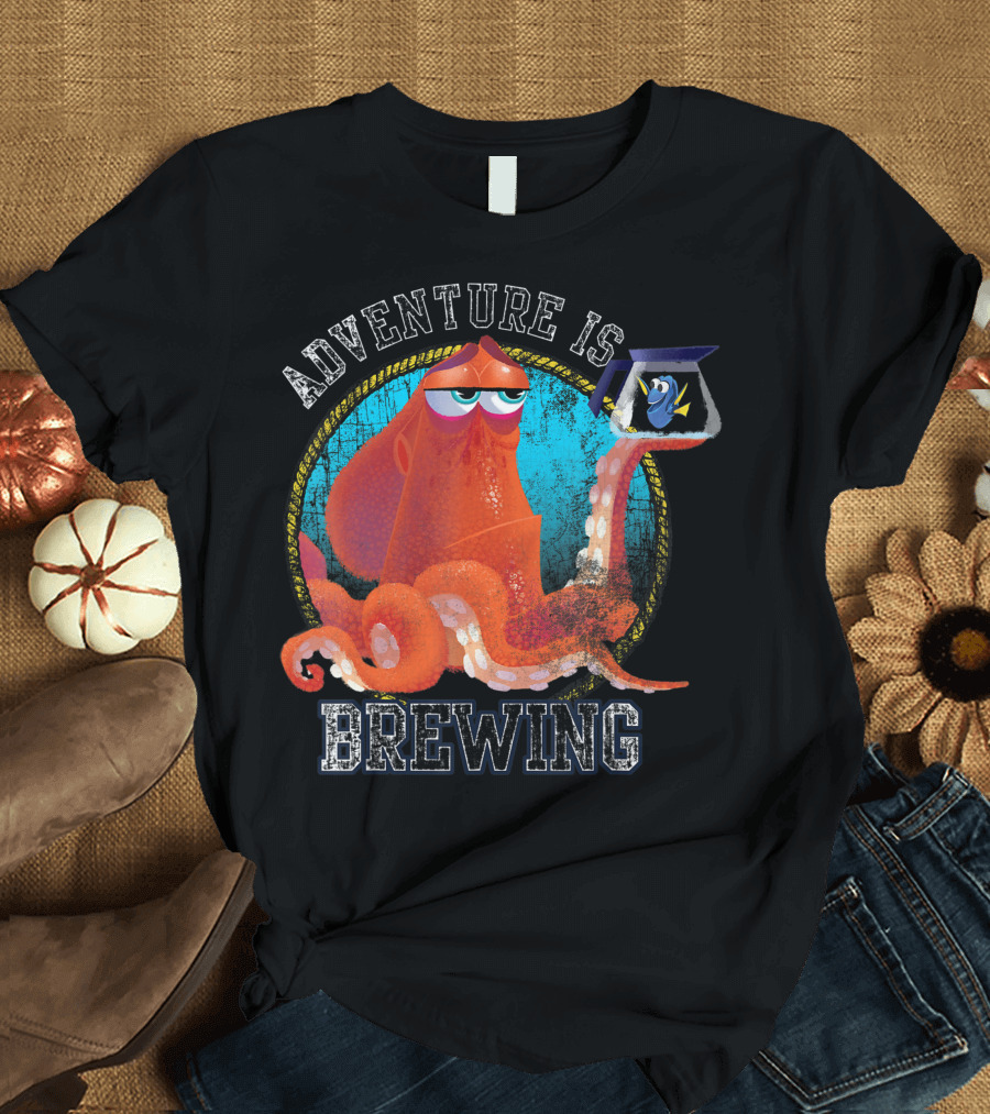 Adventure is Brewing with Disney Pixar Finding Dory Hank and Dory T-Shirt