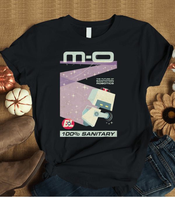T-Shirt: Disney Pixar M-O 100% Sanitary The Future of Sanitation Robotics T-Shirt Disney Pixar M-O 100% Sanitary The Future of Sanitation Robotics T-Shirt