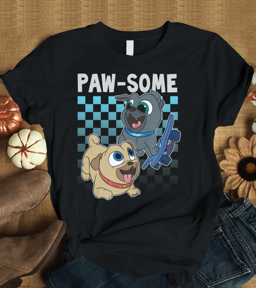 Disney Puppy Dog Pals Paw-Some Fun with Skateboarding Pals T-Shirt