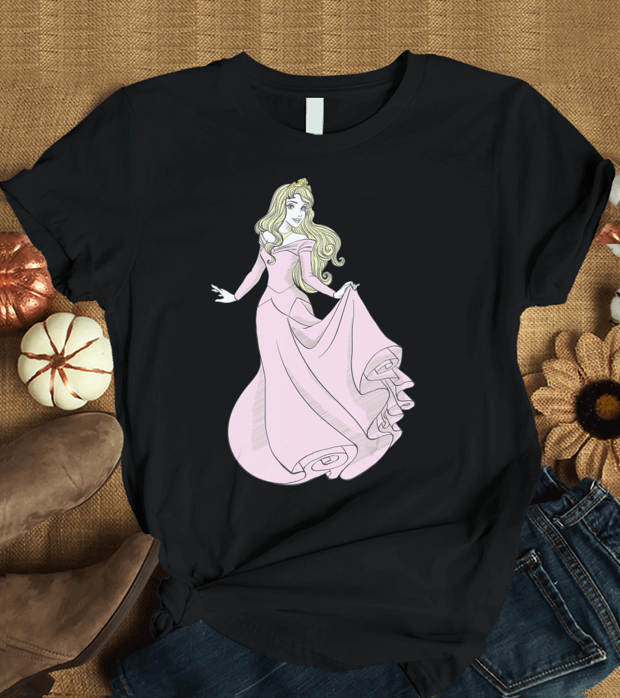 Disney Princess Aurora Sleeping Beauty Sketch T-Shirt