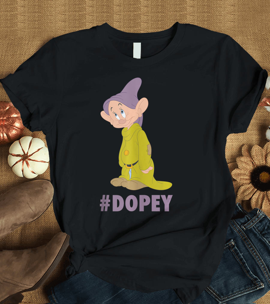 Disney Snow White Dopey Hashtag Dopey 7 Dwarfs T-Shirt