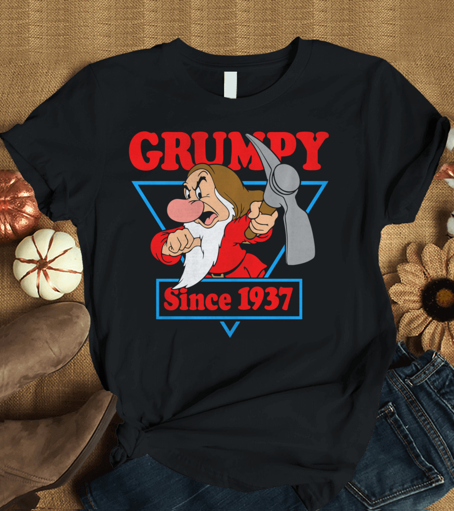 Disney Snow White Grumpy Since 1937 Triangle T-Shirt