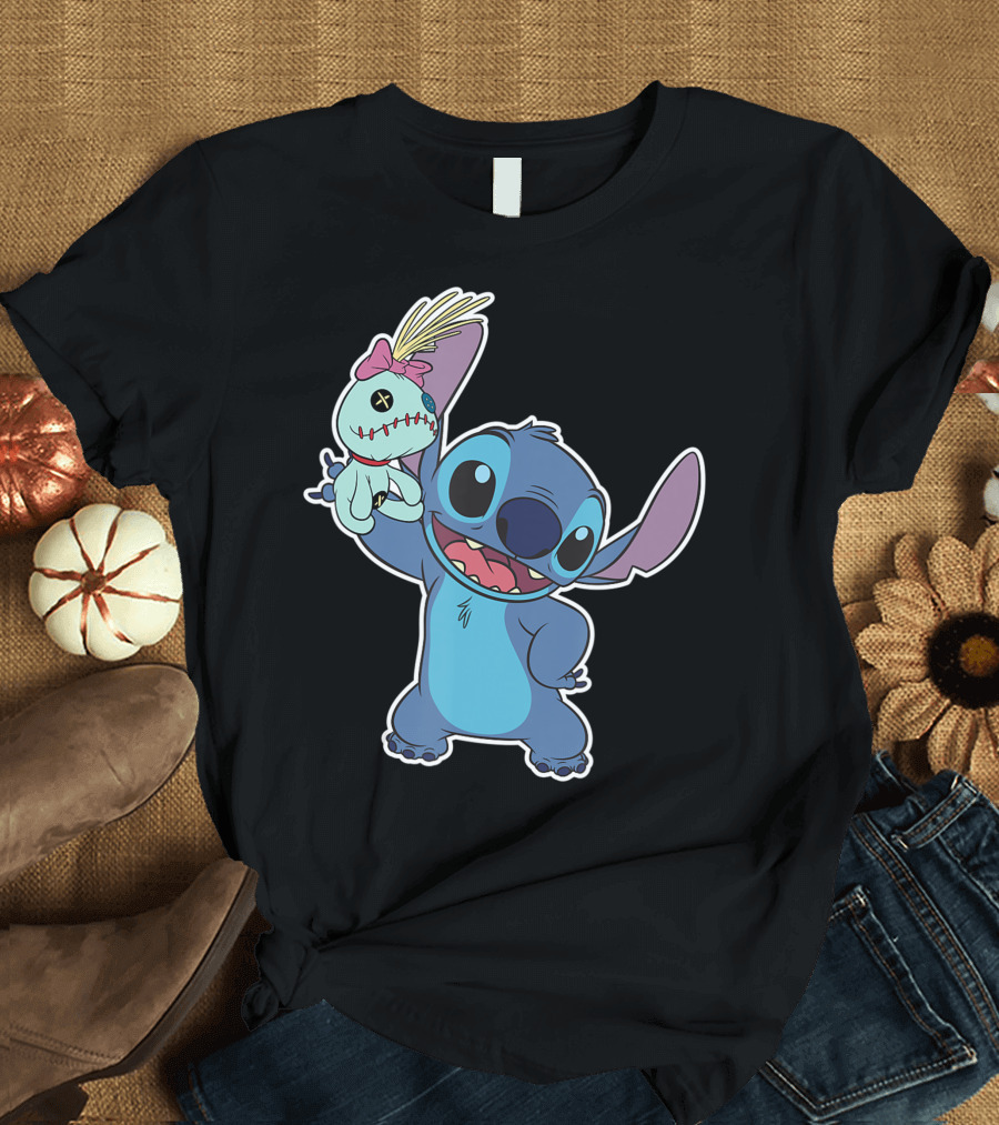 Stitch and Scrump Dynamic Duo Disney T-Shirt