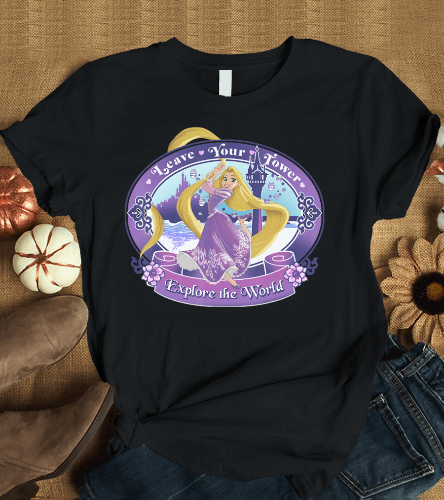 Disney Tangled Leave Your Tower Explore the World T-Shirt