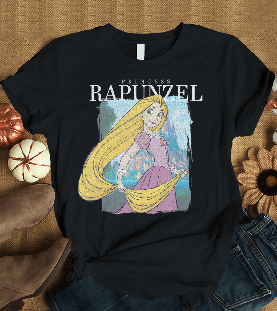 Princess Rapunzel Disney Tangled Castle Scene T-Shirt