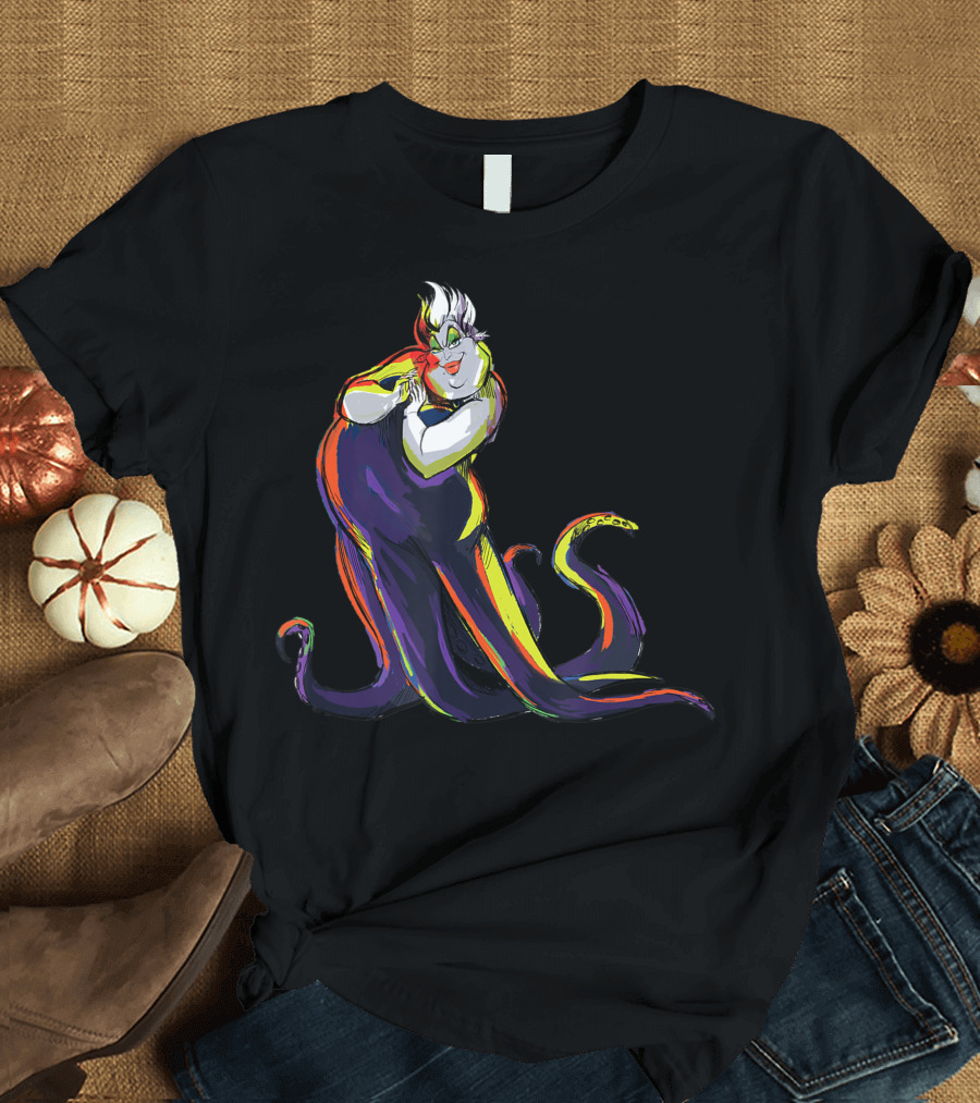 Disney Ursula Stylized Colorful T-Shirt