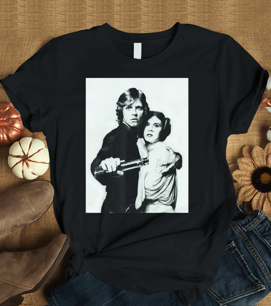 Star Wars Luke Skywalker Princess Leia Iconic Twins Scene T-Shirt