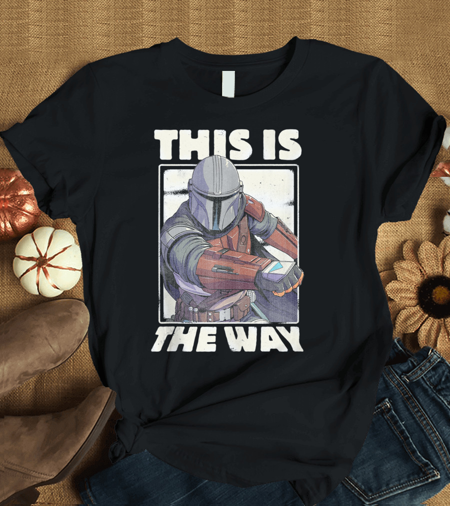 Star Wars The Mandalorian This Is The Way Iconic Character Pose T-Shirt