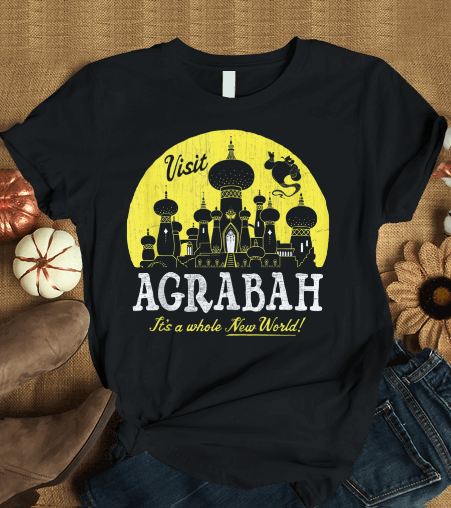 Visit Agrabah It's a Whole New World Disney Aladdin T-Shirt