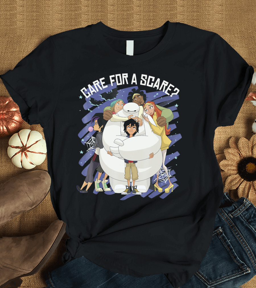 Disney Big Hero 6 Baymax Care for a Scare Halloween Hug T-Shirt