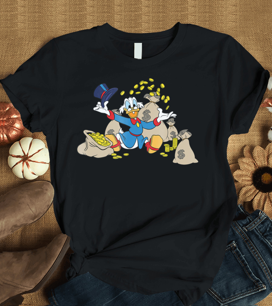 Disney DuckTales Scrooge McDuck Gold Coins Wealth T-Shirt