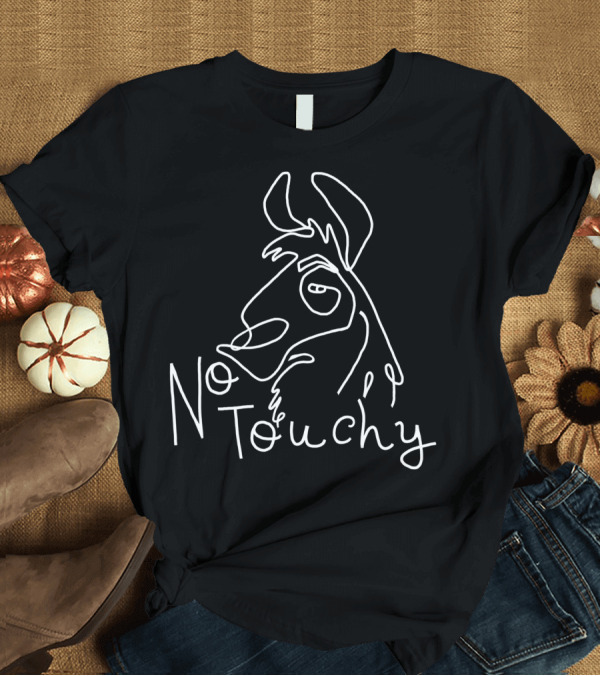 T-Shirt: Disney Emperors New Groove Kuzco Llama No Touchy Line T-Shirt Disney Emperors New Groove Kuzco Llama No Touchy Line T-Shirt