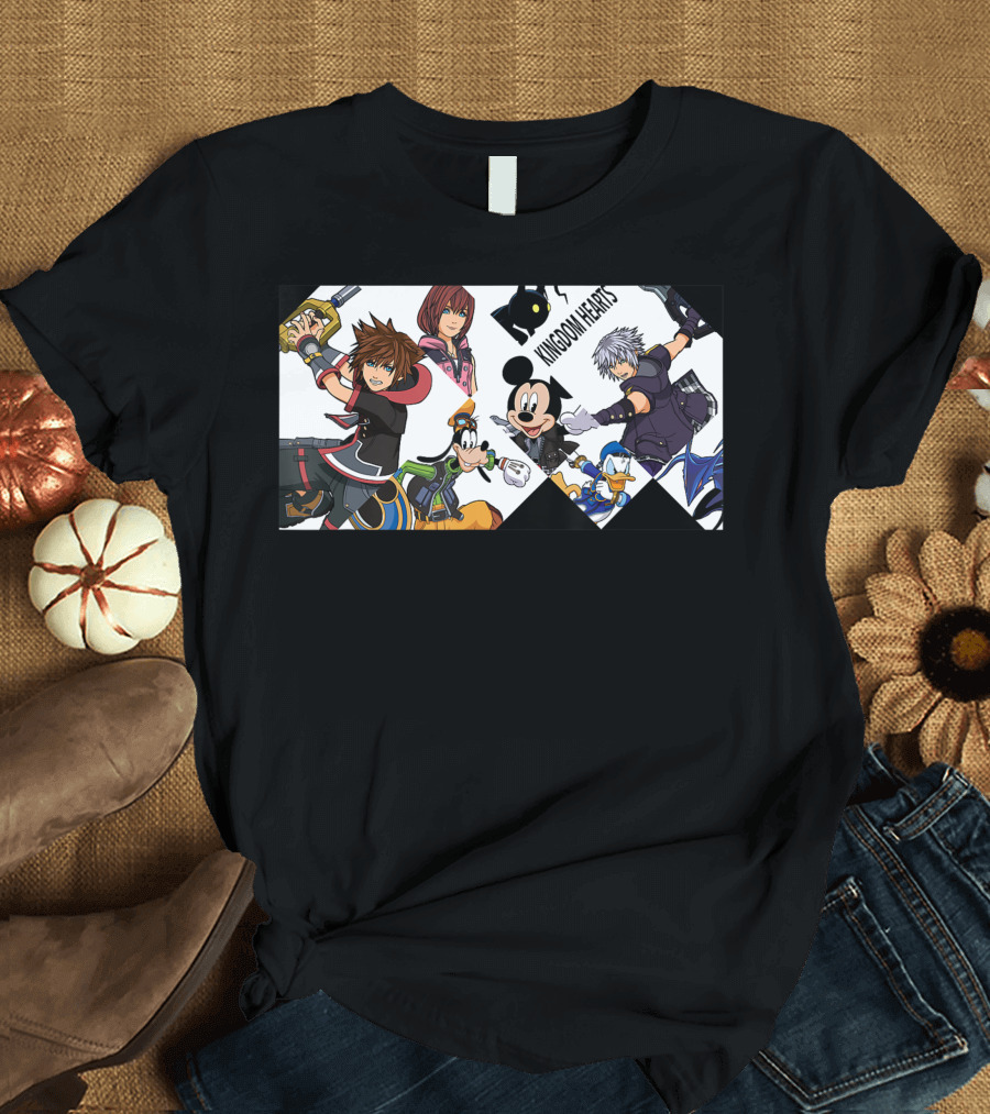 Kingdom Hearts III Mickey Donald Sora Riku Goofy Kairi T-Shirt