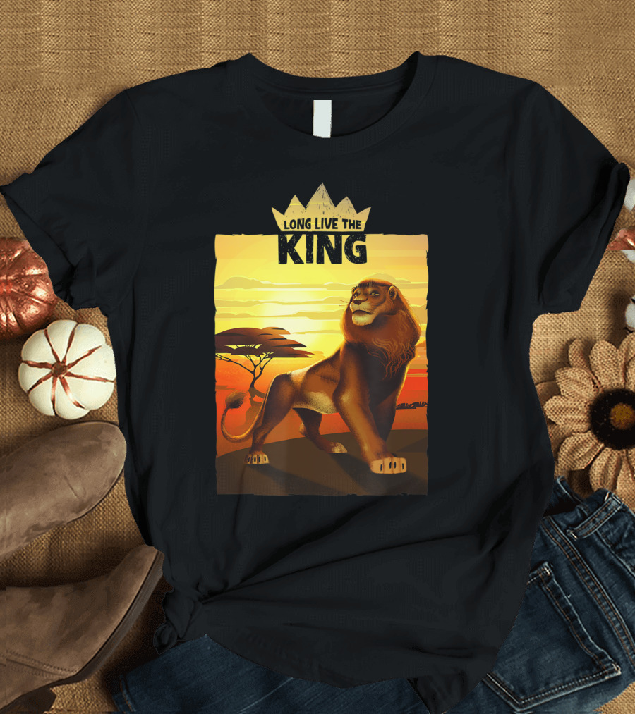 Disney Lion King Long Live The King Sunset Savanna Scene T-Shirt