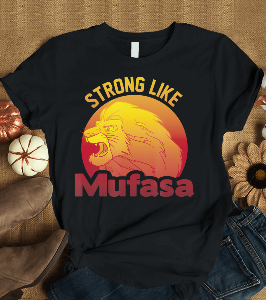 Strong Like Mufasa Disney Lion King Iconic Roaring Lion T-Shirt