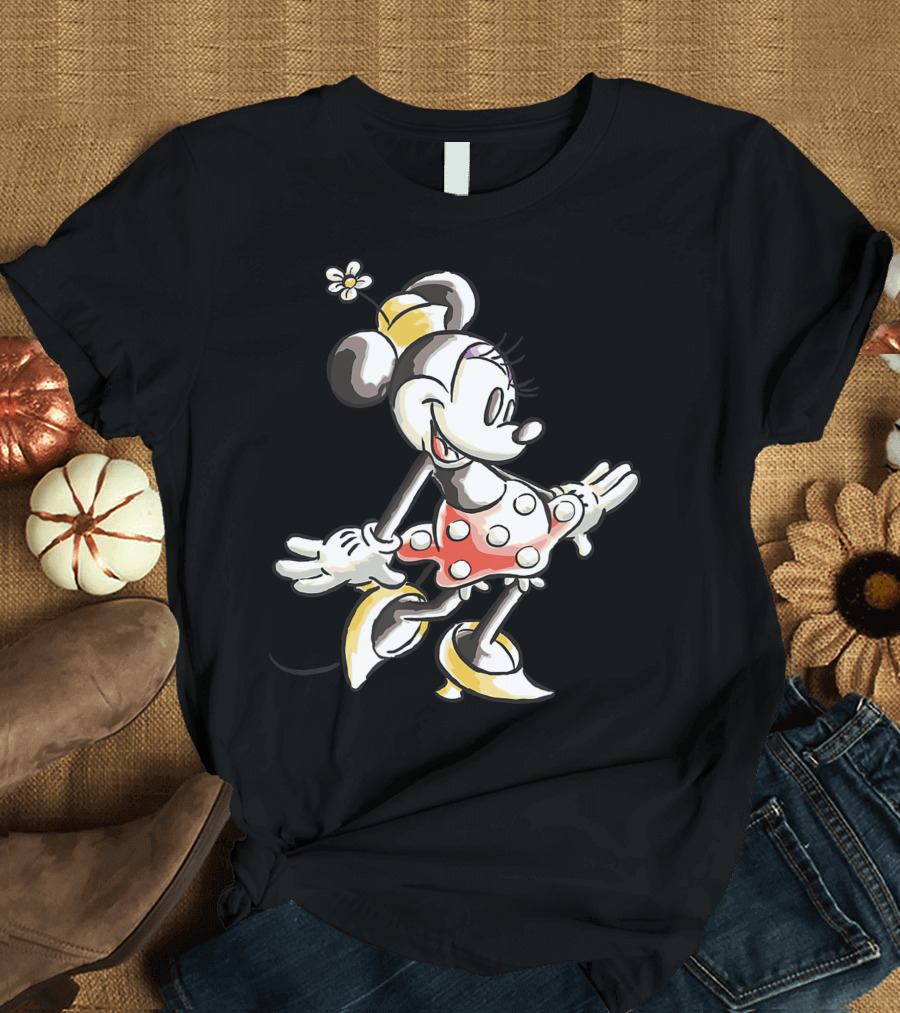 Disney Minnie Mouse Sketch Classic Character T-Shirt