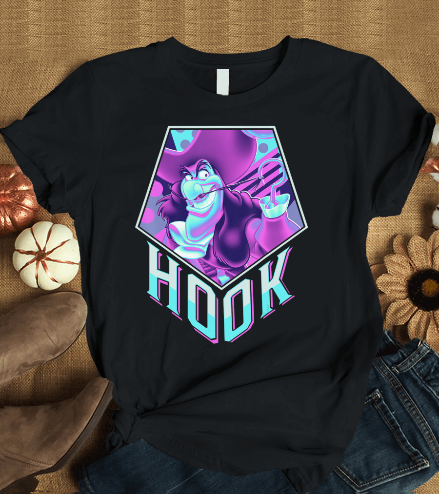 Disney Peter Pan Captain Hook Neon Pop T-Shirt