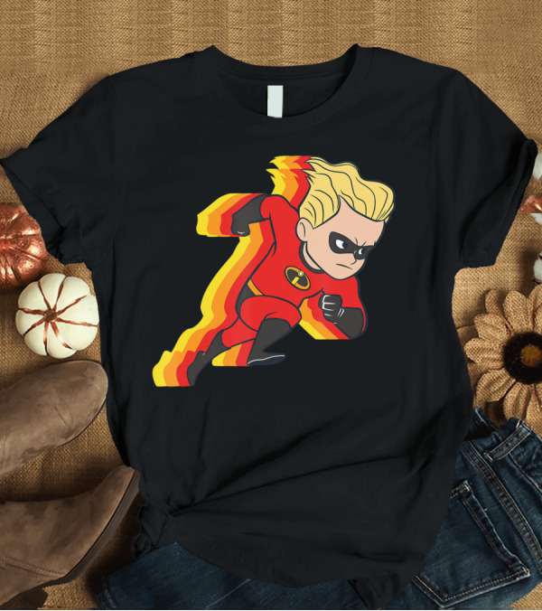 T-Shirt: Disney Pixar Incredibles Dash Parr Speed Run T-Shirt Disney Pixar Incredibles Dash Parr Speed Run T-Shirt