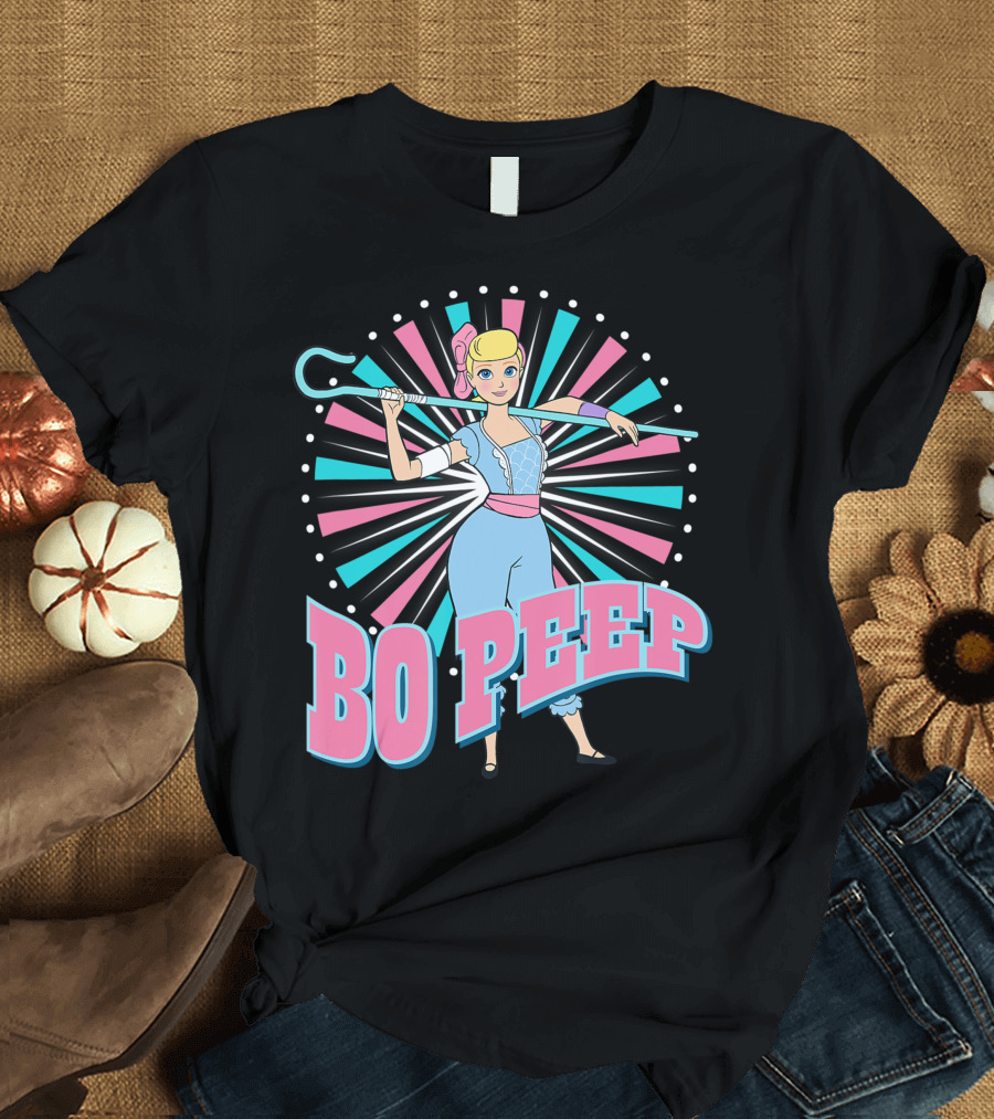 Disney Pixar Toy Story 4 Bo Peep Retro Burst T-Shirt