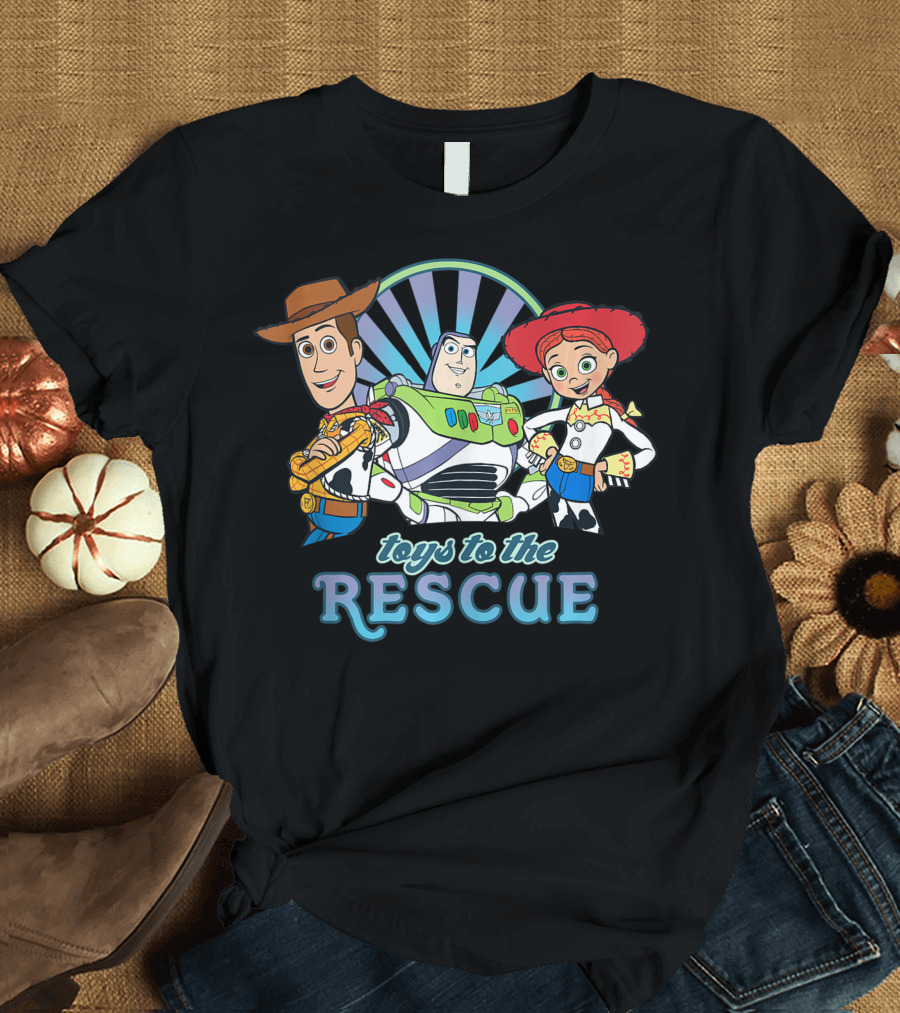 Toys To The Rescue Disney Pixar Toy Story Jessie Woody Buzz T-Shirt