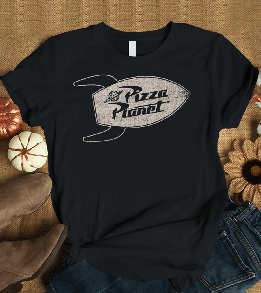 Disney Pixar Toy Story Pizza Planet Rocket Shuttle Vintage T-Shirt