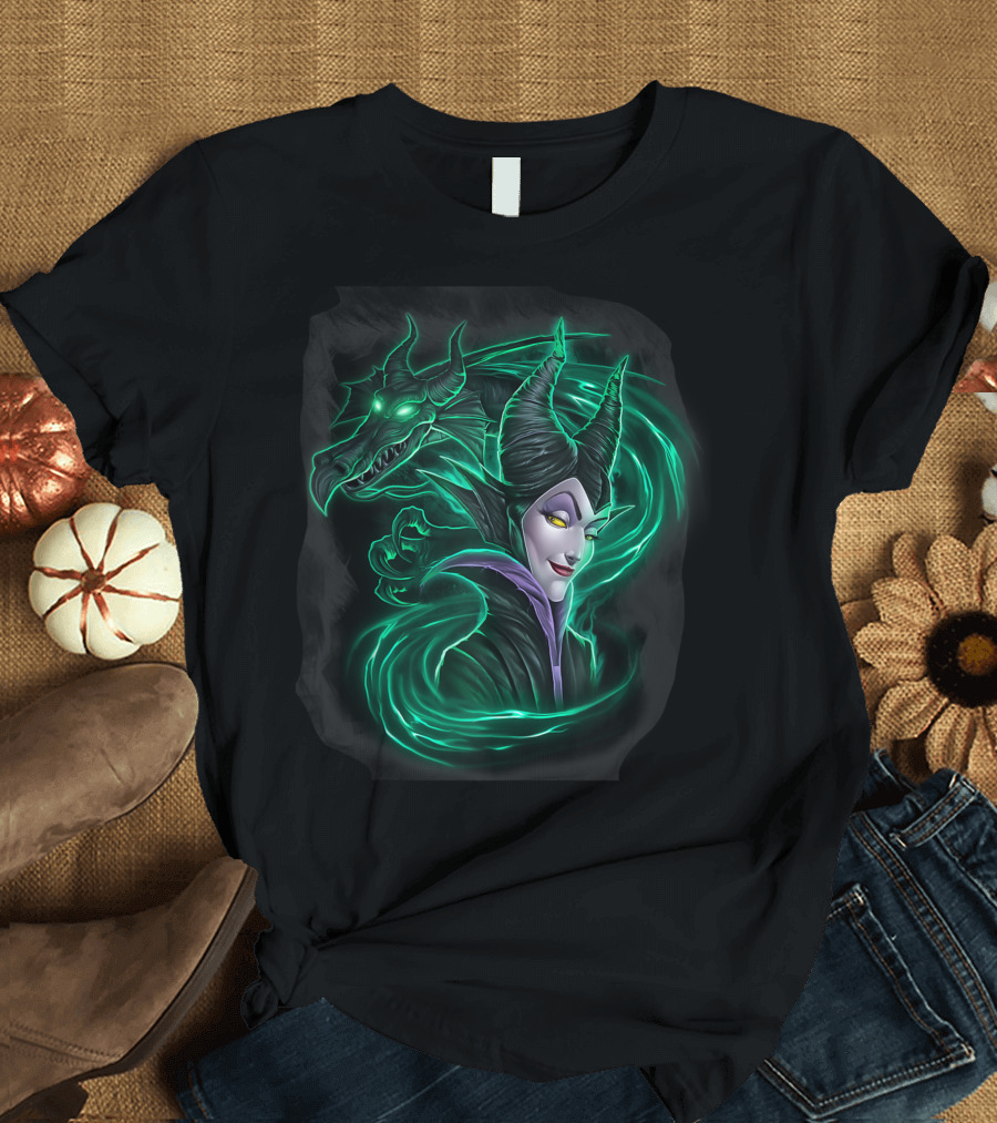 Disney Maleficent Green Dragon Sleeping Beauty T-Shirt