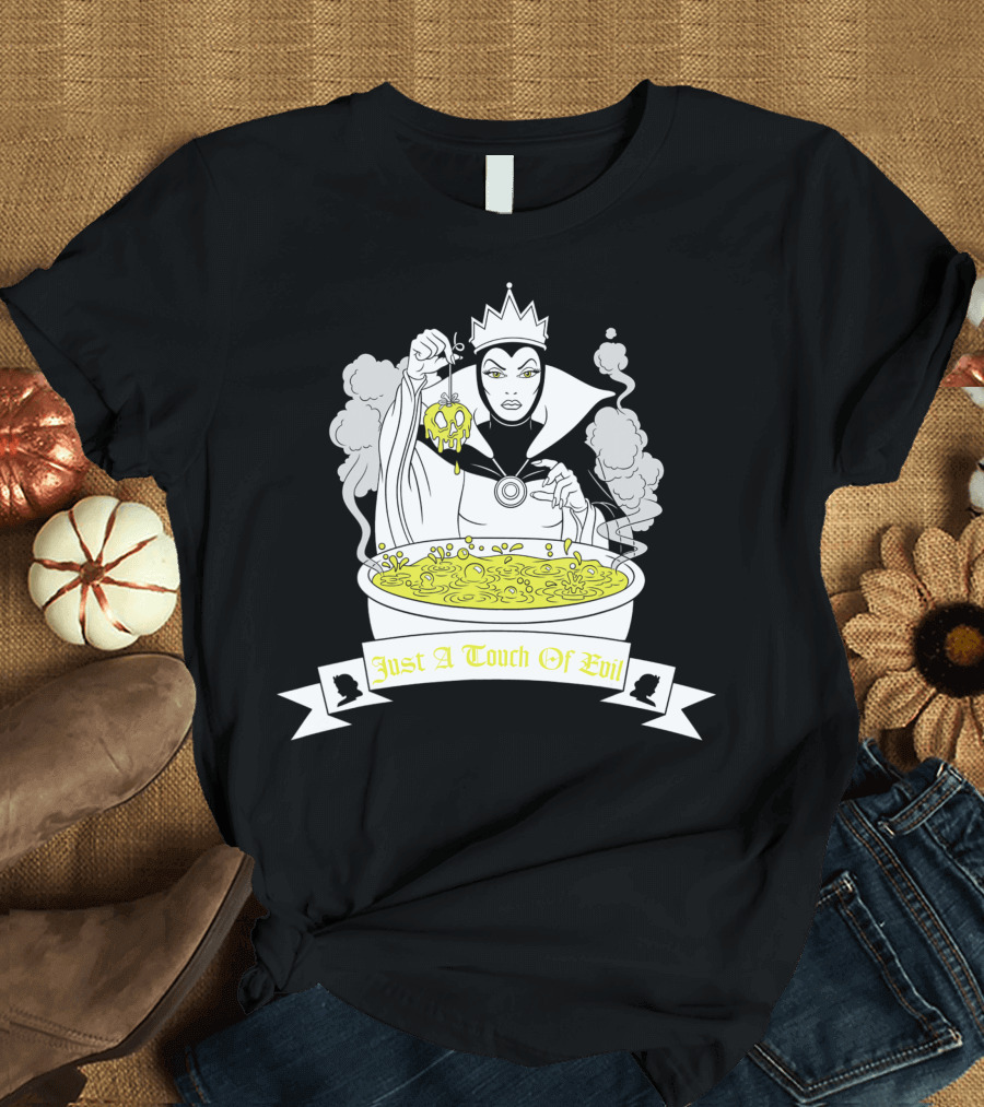 Disney Snow White Just A Touch Of Evil Queen Cauldron and Crown T-Shirt