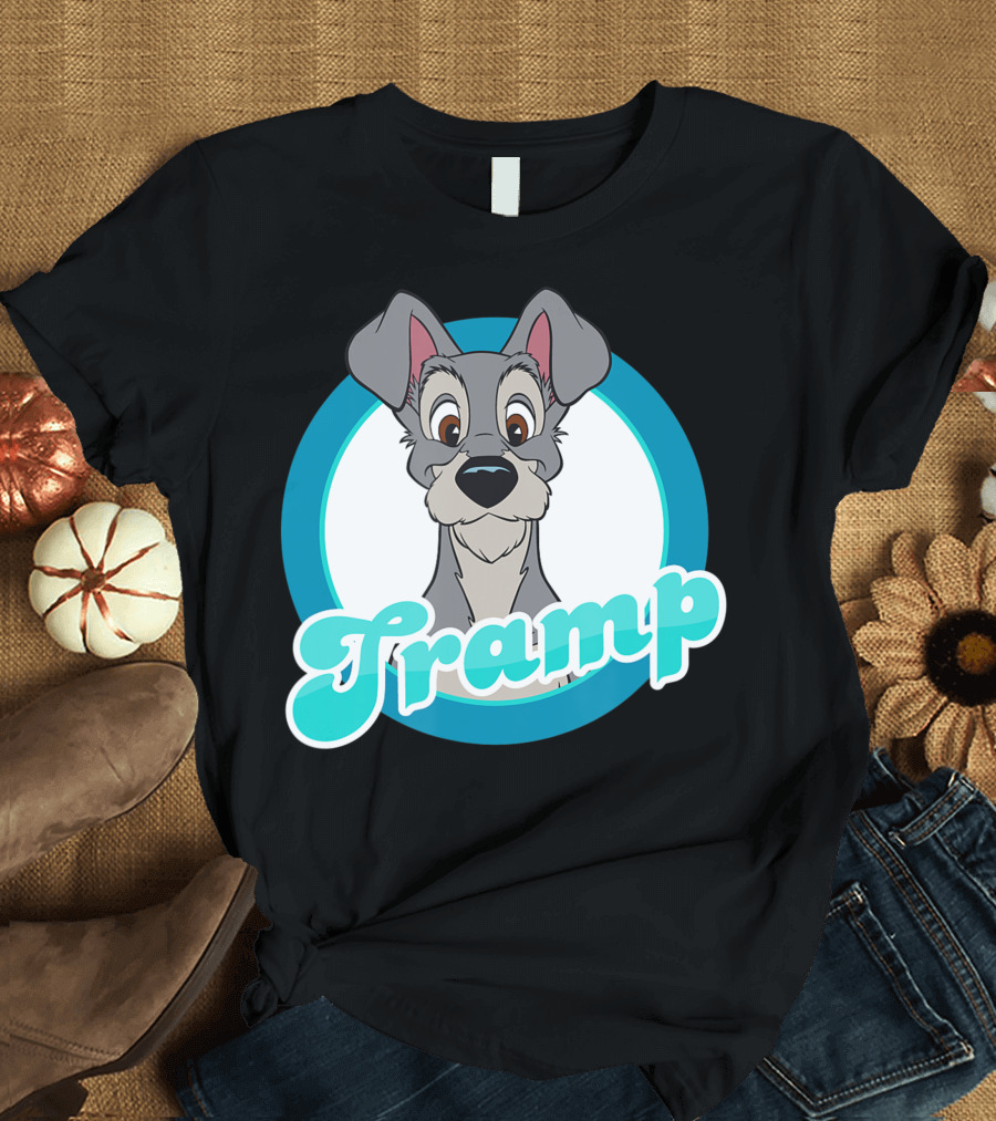 Disney Tramp Face Lady And The Tramp Iconic Character T-Shirt