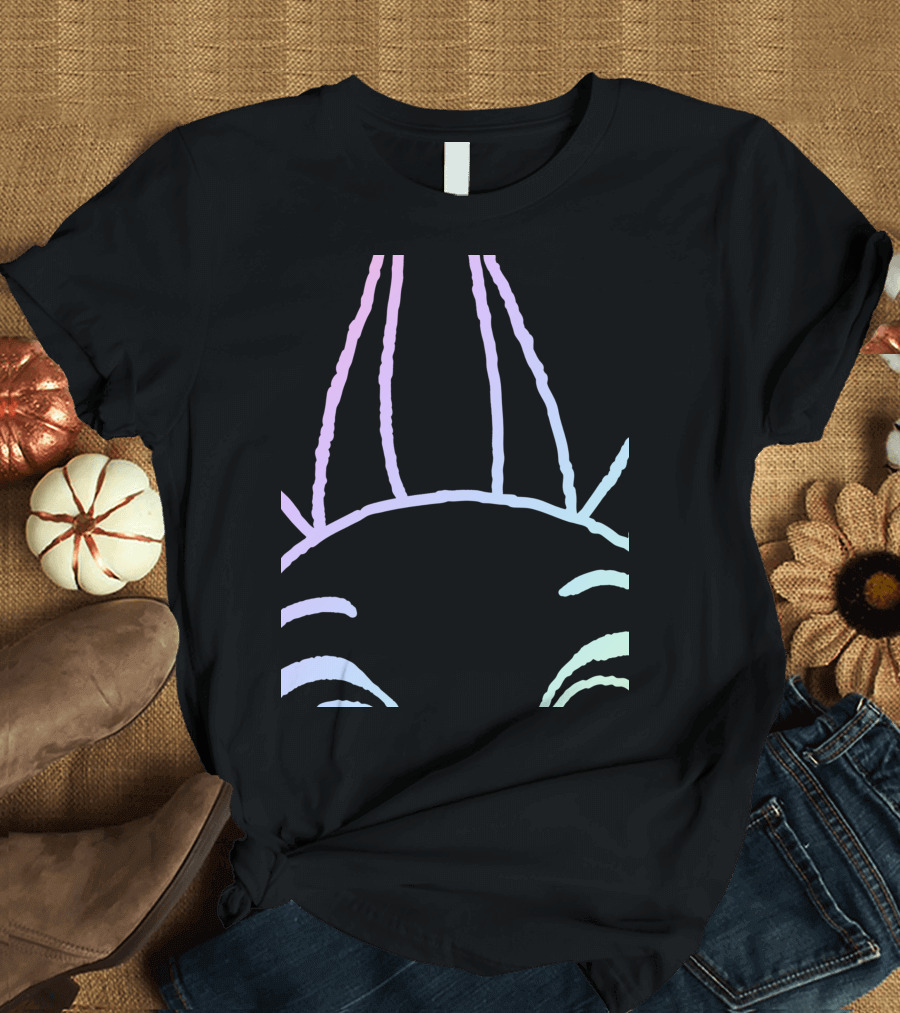 Zootopia Judy Hopps Pastel Rainbow Outline Face T-Shirt
