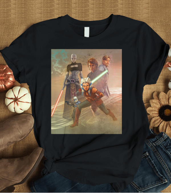 T-Shirt: Star Wars Celebration The Clone Wars Anakin Ahsoka Mural T-Shirt Star Wars Celebration The Clone Wars Anakin Ahsoka Mural T-Shirt
