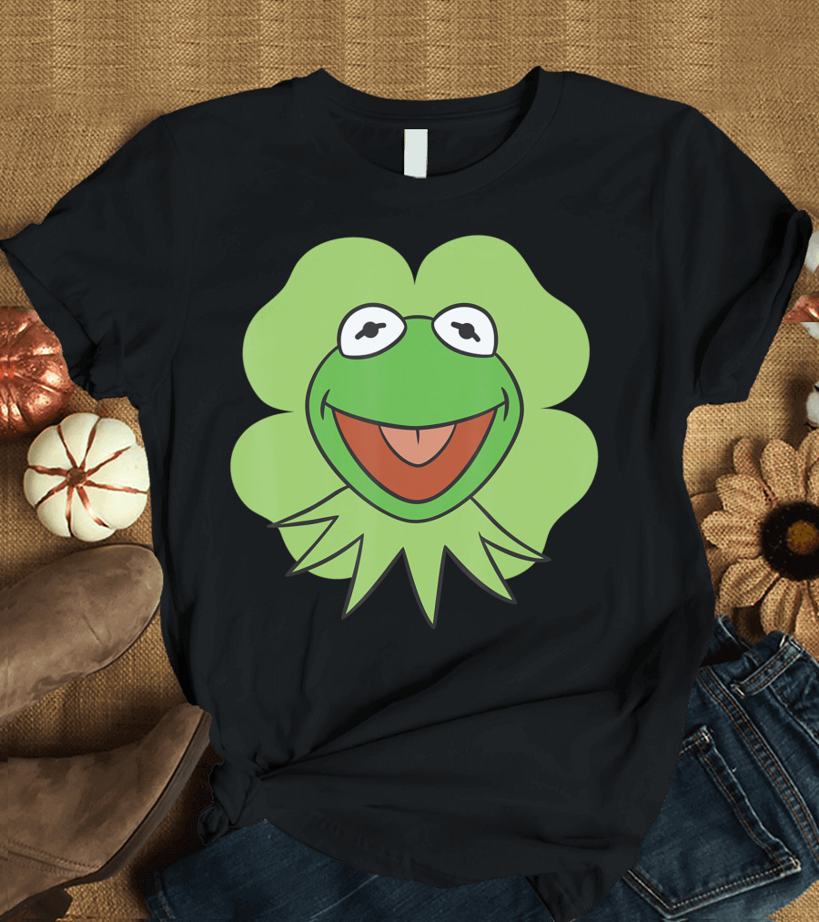 Kermit Shamrock Disney Muppets Green St. Patrick's Day T-Shirt