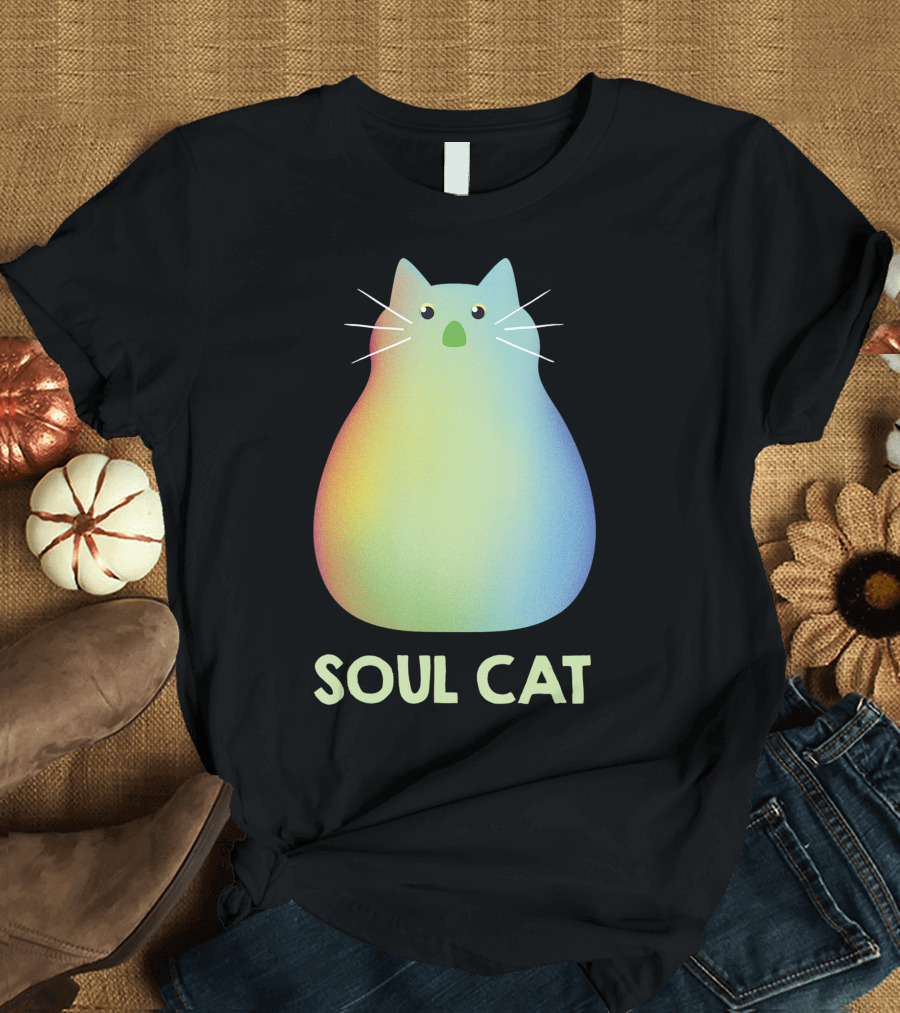 Disney Pixar Soul Cat Rainbow Whiskers T-Shirt
